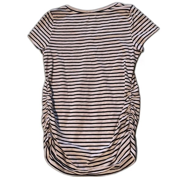 Sonoma maternity top size S ruched sides, stretchy 60% cotton 40% Polyester EUC - Picture 4 of 8